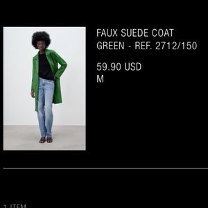 Green Zara jacket